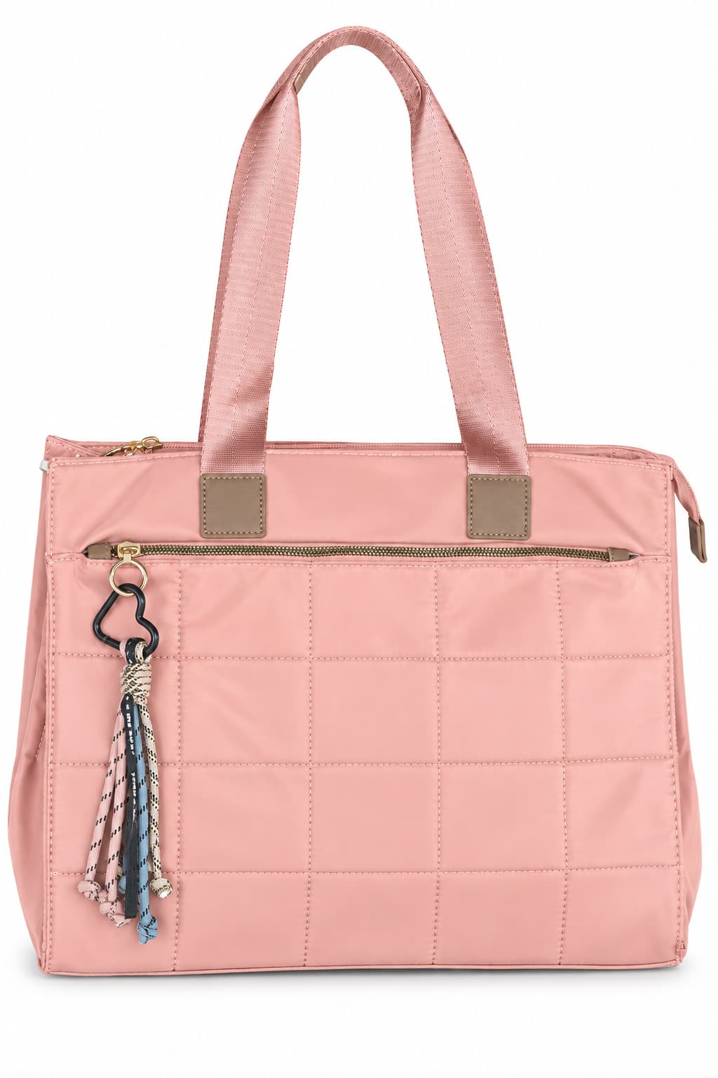 Bolso acolchado rosa, foto de producto de frente 1