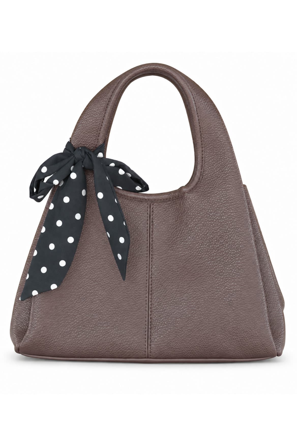 Bolso con lazo taupe, foto de producto de frente 1