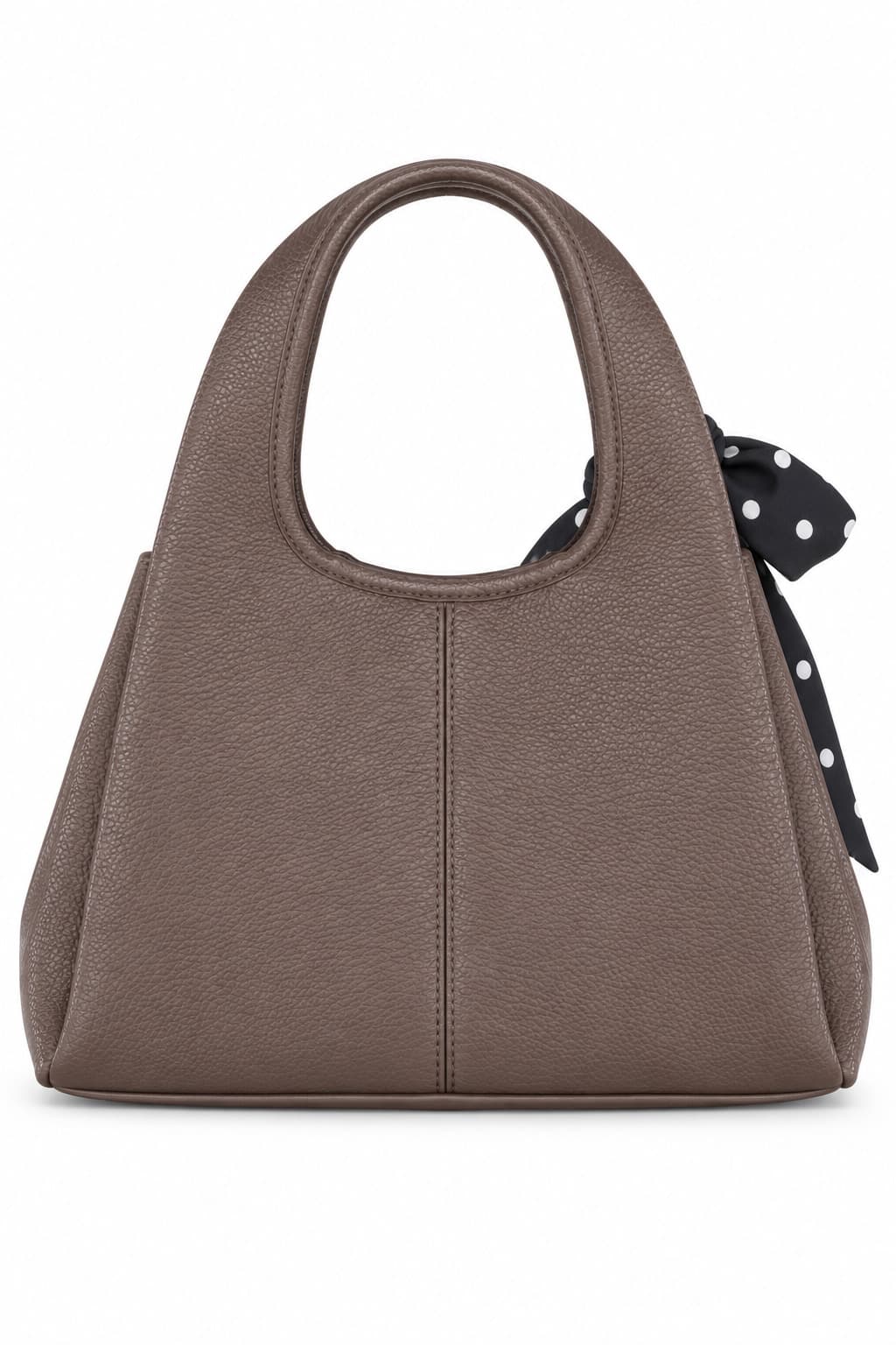 Bolso con lazo taupe, foto de producto de espalda 1