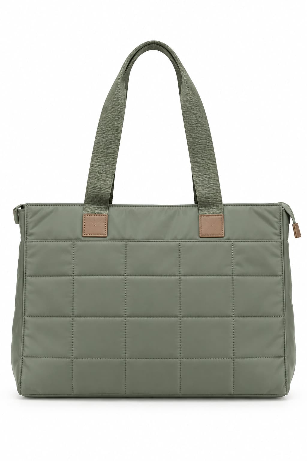 Bolso acolchado verde, foto de producto de espalda 1