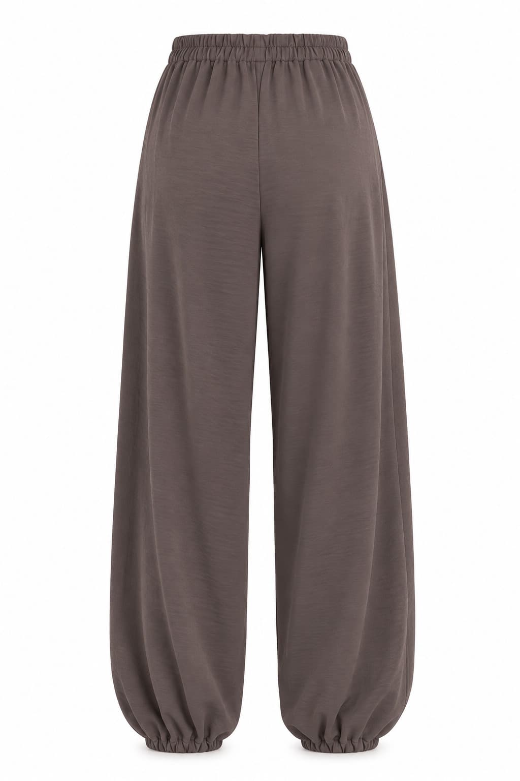 Pantalón balloon marrón cordón, foto de producto de espalda 1