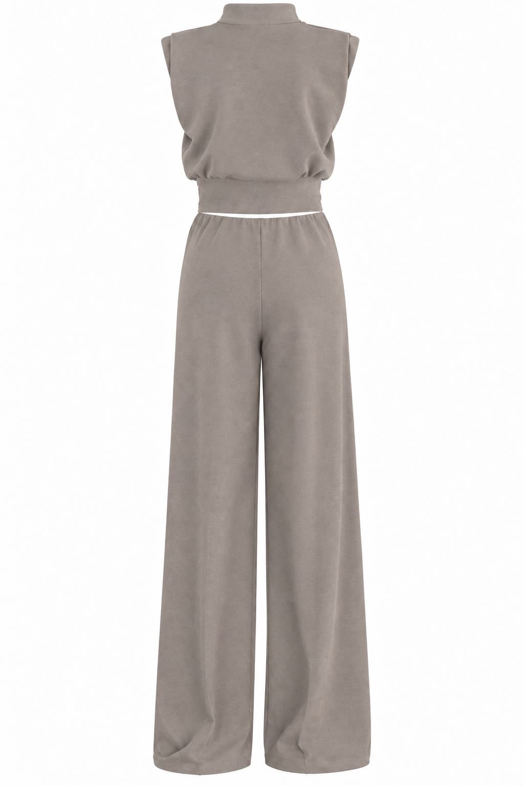 Conjunto gris beige, foto de producto de espalda 1