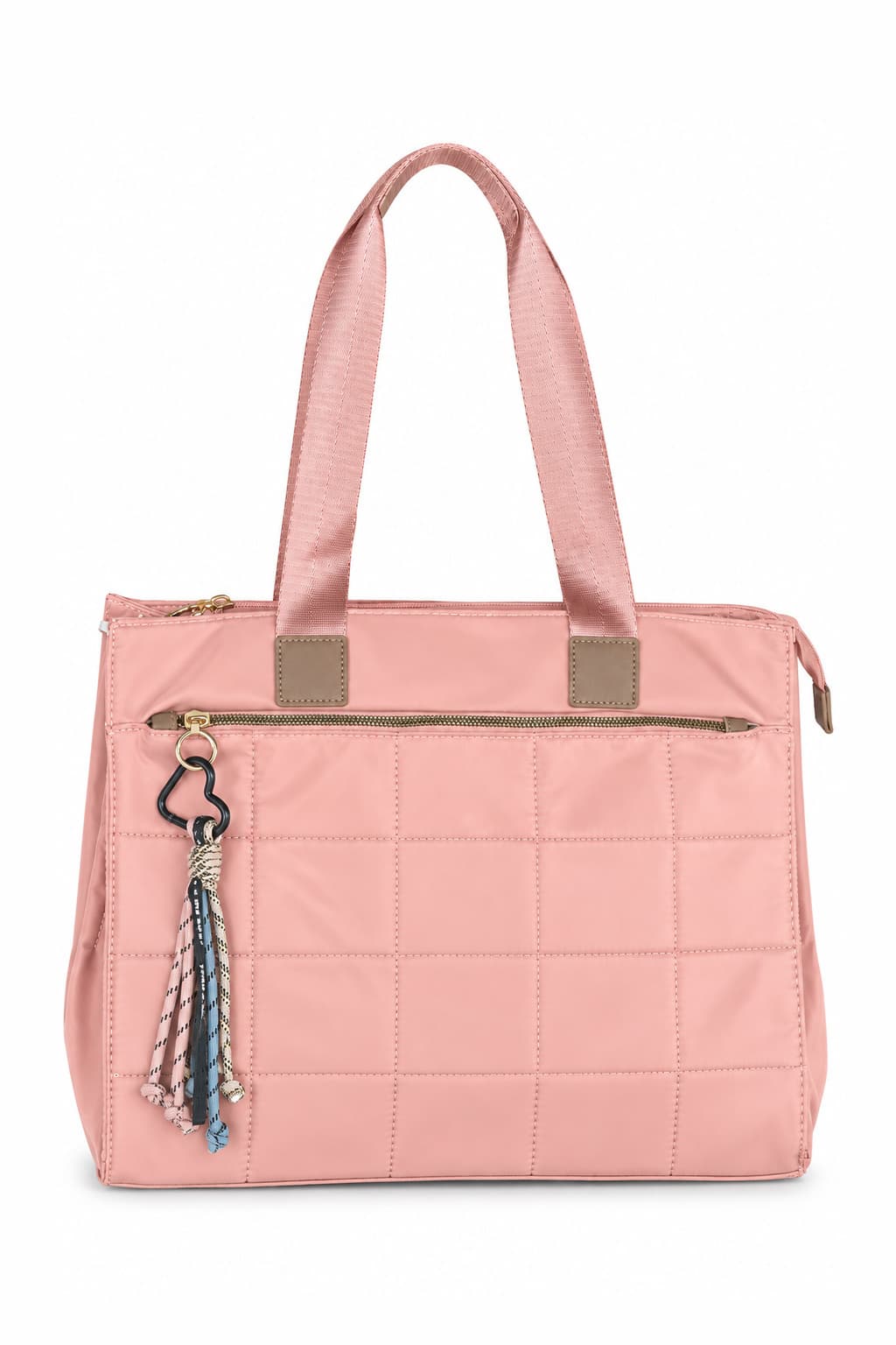 Bolso acolchado rosa, foto de producto de frente 1