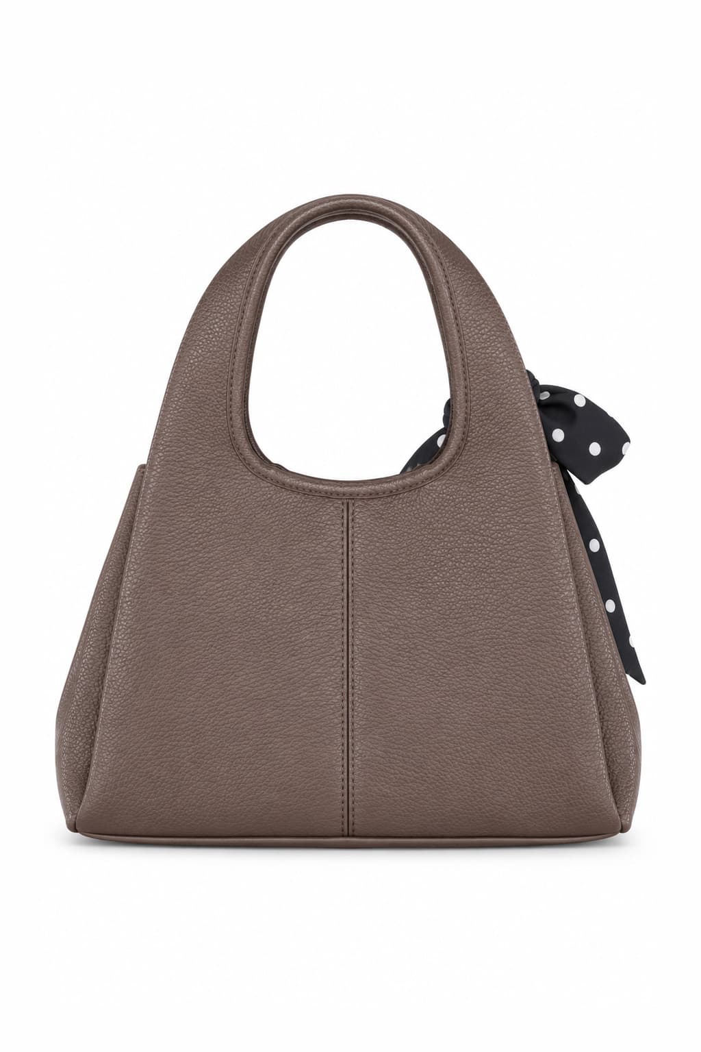 Bolso con lazo taupe, foto de producto de espalda 1