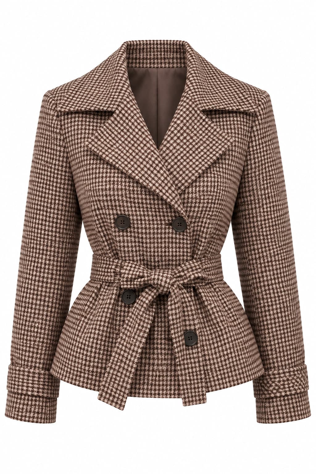 Chaqueta impermeable de cuadros, foto de producto de frente 1