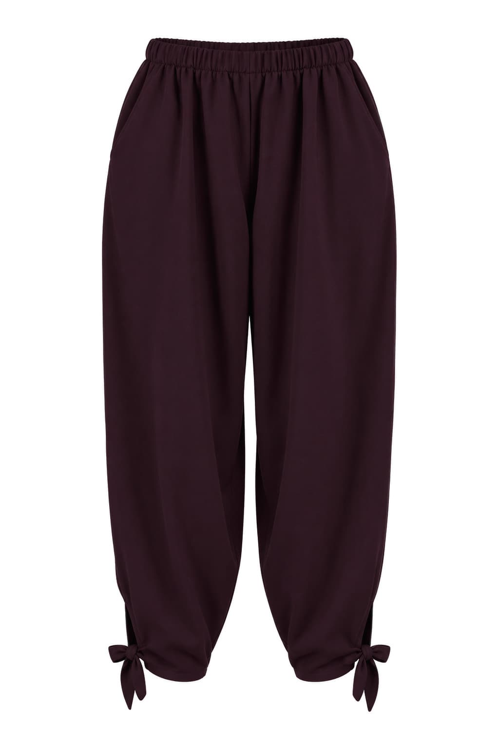 Pantalón lazo Granate, foto de producto de frente 1