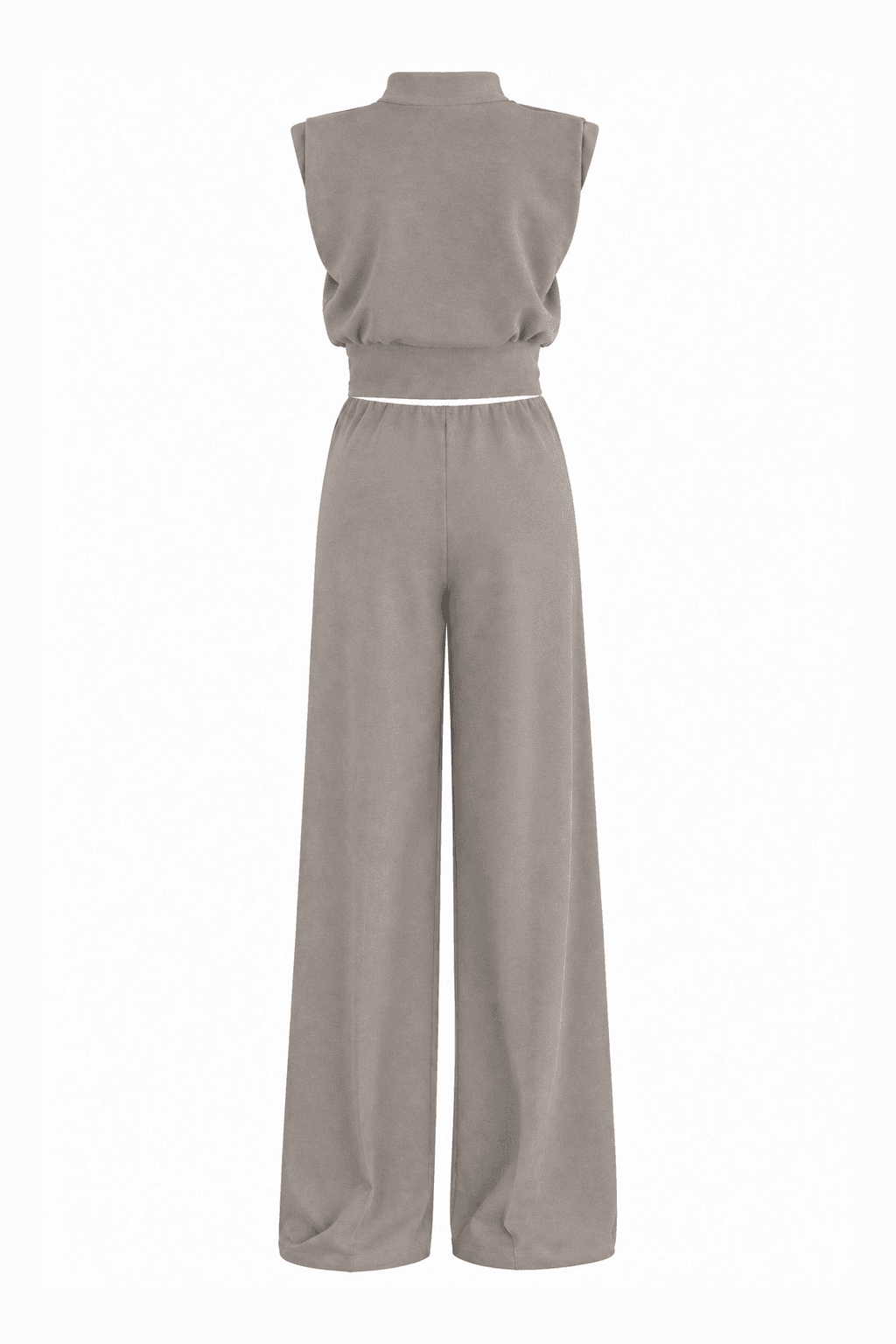 Conjunto gris beige, foto de producto de espalda 1