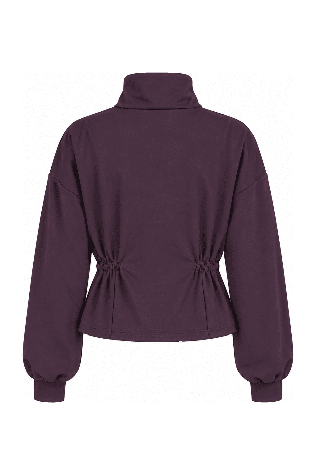 Conjunto con cremallera Granate, chaqueta, foto de producto de espalda