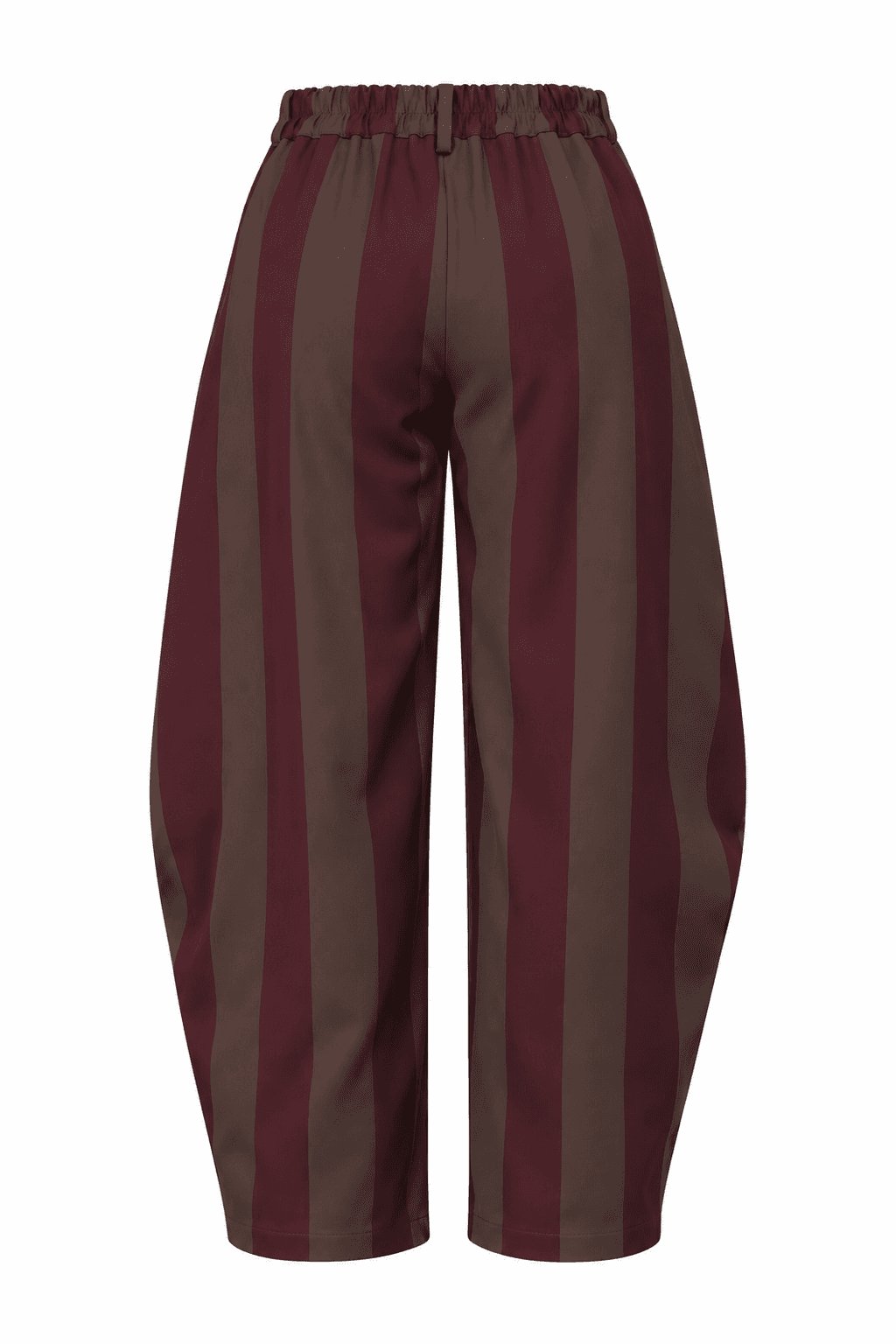 Pantalón rayas balloon granate, foto de producto de espalda 1